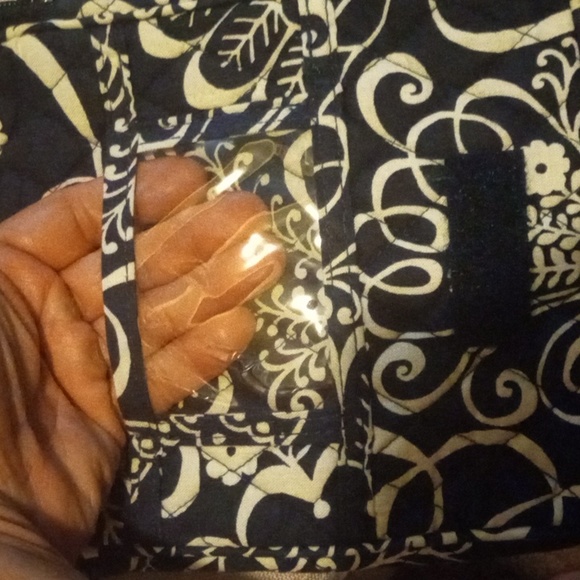 VERA BRADLEY TWIRLY BIRD NAVY CROSSBODY - Picture 3 of 6